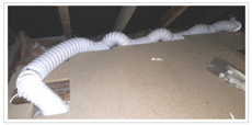incorrect fan ducting